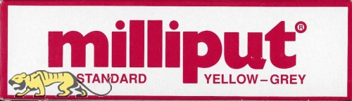 Milliput - Standard - Gelb / Grau (Grey Yellow) - 2K Spachtelmasse