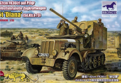 Sd.Kfz. 6/3 7,62 cm PaK 36(r) auf Fahrgestell Zgkw. 5t - 