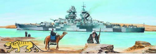 French Battle Ship Richelieu 1943 - 1/350