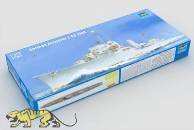German Destroyer (Zerstörer) Z-43 - 1944 - 1/350