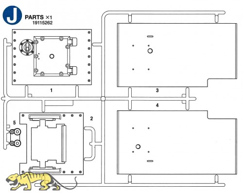 J Teile (J1 - J5) für Tamiya KV-2 (56030) 1:16