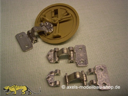 Metal Hatch Hinges for Tamiya Tiger I, movable