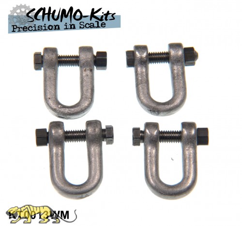 Towing shackles for Tiger Ausf. B / King Tiger - 1/16 (4 pcs.)