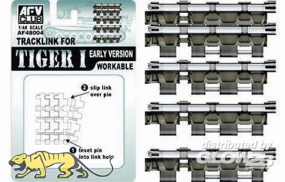 Tiger I - Workable Single Link Track - early Version - Kgs 63/725/130 - 1/48