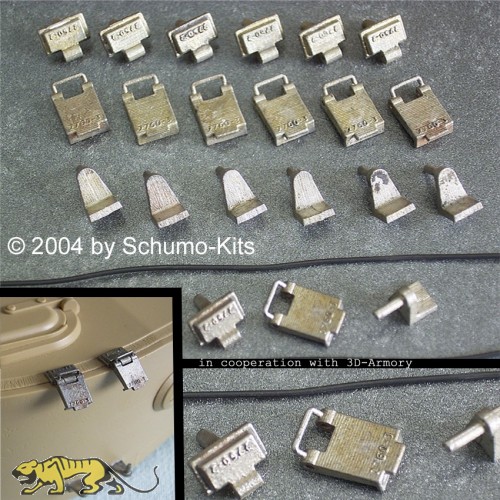 Reservekettengliederhalter Turm Tiger I - 1:16