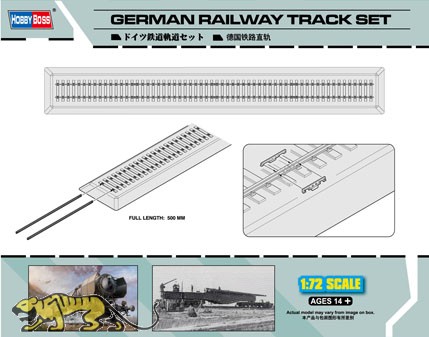 Germany Railway - Straight Track - 50cm - 1/72