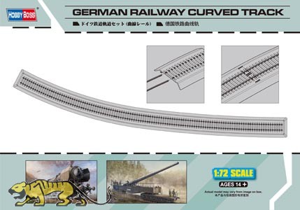 Germany Railway - Curved Track - 110 cm - 1/72