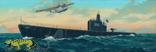 U.S.S Gato SS-212 - Gato Class Submarine - 1941 - 1:144