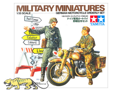 German Motorcycle Orderly Set - 1/35