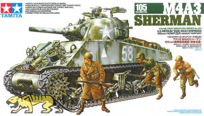 M4A3 Sherman 105mm Howitzer - Assault Support - 1:35