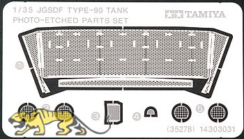 JGSDF Type 90 Tank Etched Set - 1/35