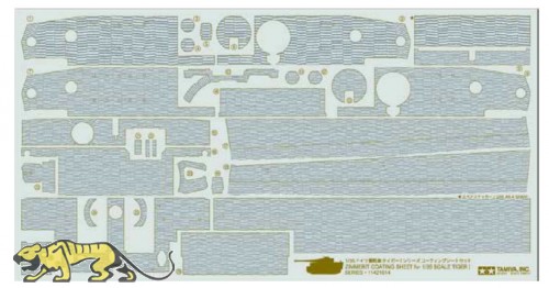 Zimmerit Coating Sheet for Tamiya Tiger I mid / late (35194 / 35146)