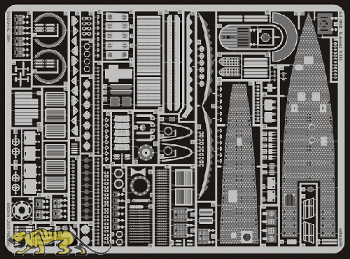 Photo-Etched Parts for 1/72 DKM U-Boat Type VII C - Revell 05015 - 1/72