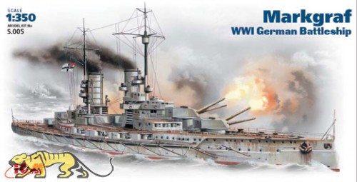 WWI German Battleship SMS Markgraf - 1/350
