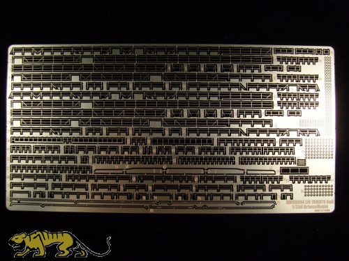 Fotogeätzte Reling für 1:350 IJN Yamato - Tamiya 78025 - 1:350