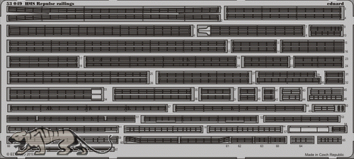 Photo-Etched Railings for 1/350 HMS Repulse - Trumpeter 05312 - 1/350