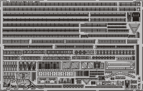 Photo-Etched Parts for 1/350 DKM Graf Spee - Academy 14103 - 1/350