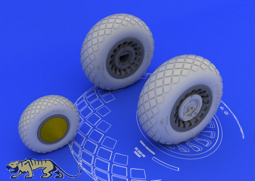 B-25 J Wheels for HK Models B-25 - 1/32