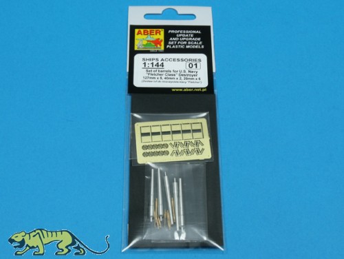 Barrel Set for 1/144 Fletcher Class Destroyer - Revell 05091 - 1/144