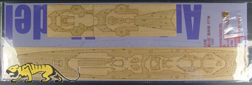 Holzdeck für 1:350 DKM Prinz Eugen - Trumpeter 05313 - 1:350