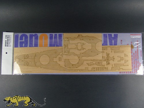 Holzdeck für 1:350 USS New Jersey BB-62 - Tamiya 78017 / 78028