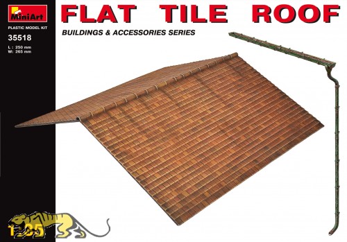 Flat Tile Roof - 1/35