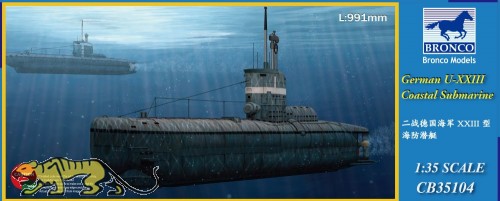 German Coastal Submarine Type XXIII - 1/35
