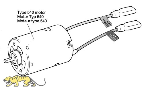 Motor Type 540 for Tamiya Leopard 2A6 (56020) 1/16