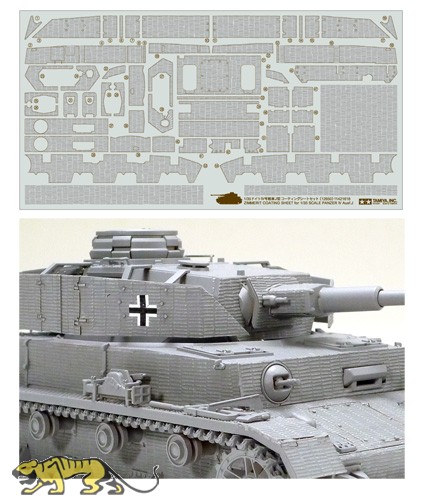 Zimmerit Coating Sheet for Tamiya Panzer IV Ausf. J (35181)