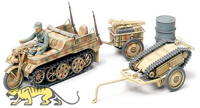 Kettenkrad with Infantry-Cart - & Goliath Vehicle - 1/48