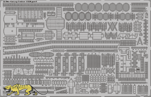 Fotoätzteile für 1:350 Russischer Kreuzer Varyag - Zvezda 9014 - 1:350
