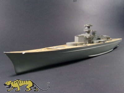 Holzdeck für 1:350 DKM Scharnhorst - Dragon 1040