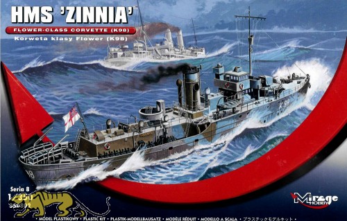 Flower Class Corvette K98 - HMS Zinnia - 1:350