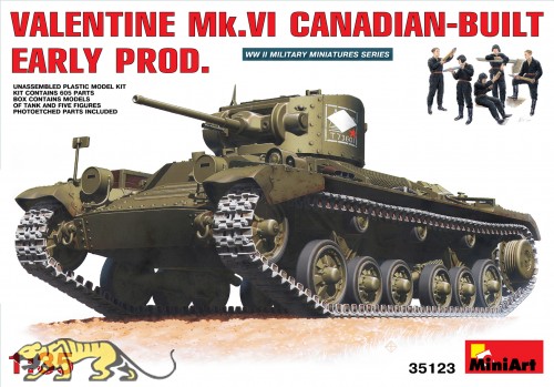 Valentine Mk. IV - Kanadische Produktion - Frühe Version mit Besatzung - 1:35