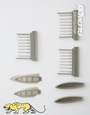 6m Cutter (2) for 1/200 DKM Bismarck - Trumpeter 03702