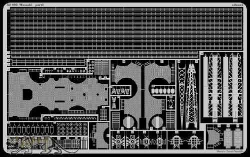 Photo-Etched Parts for 1/350 IJN Musashi - Tamiya 78004 / 78016 / 7803 - 1/350
