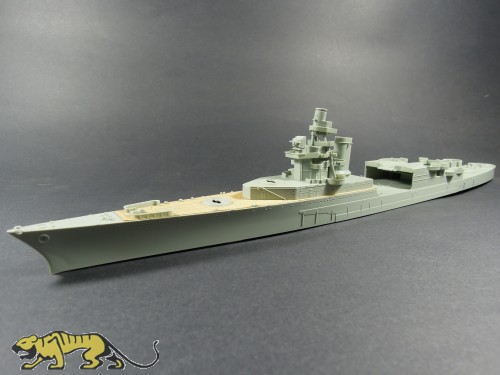 Holzdeck für 1:350 USS Indianapolis CA-35 1944 - Academy 14107 - 1:350