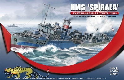 Flower Class Corvette K08 - HMS Spiraea - 1:350