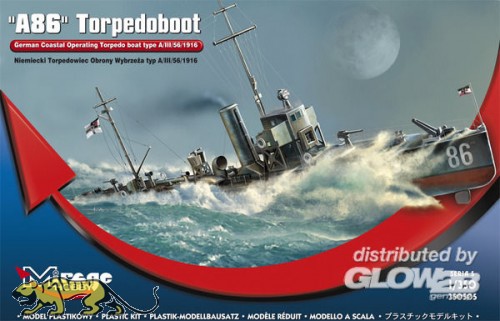 Deutsches Küstentorpedoboot A86 A/III Klasse - 1:350