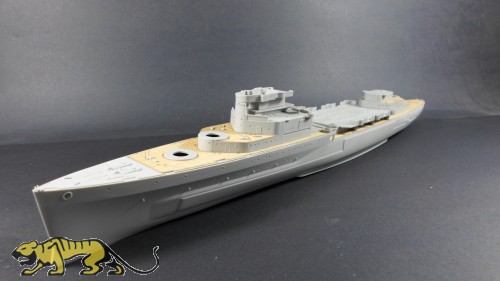 Wooden Deck for 1/350 HMS Belfast 1942 - Trumpeter 05334