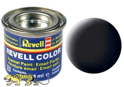 Revell 08 Black RAL 9011 - Flat - 14ml
