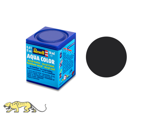 Revell Aqua Color 06 Tar Black RAL 9021 - Flat - 18ml