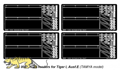 Side fenders for Tiger I, Ausf.E