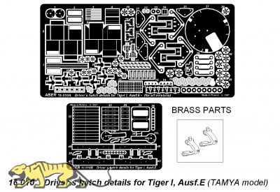 Driver`s hatch details for Tiger I, Ausf.E