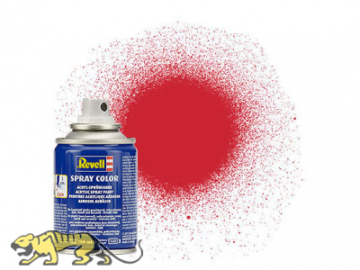 Revell Spray Color 330 Feuerrot RAL 3000 - Seidenmatt - 100ml