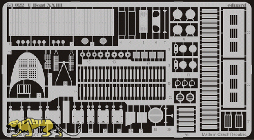 Photo-Etched Parts for 1/72 DKM U-Boat Type XXIII - Special Navy 72001 - 1/72