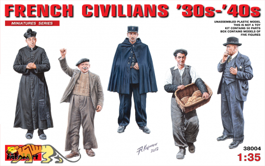 Französische Zivilisten 1930er - 1940er Jahre
