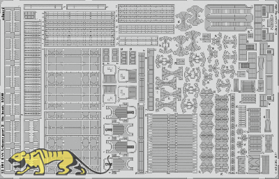Photo-Etched Parts - Life Boats for 1/200 USS Arizona  - Trumpeter - 1/200