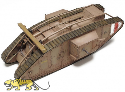 Tamiya British Mk. IV Male Tank WWI - Motorised - with Figures - 1