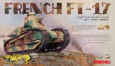 Französischer leichter Panzer Renault FT-17 - Riveted Turret - 1:35